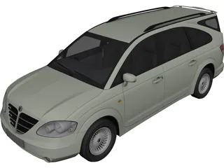 SsangYong Rodius 3D Model preview