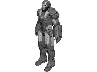 Iron Man War Machine 3D Model preview
