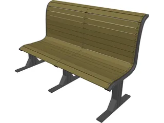 Bench 3D Model preview