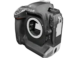 Nikon D2Xs 3D Model preview