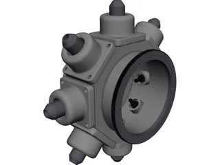 Turning Center Turret 3D Model preview