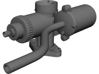 Jikov Czech Carburetor 3D Model preview