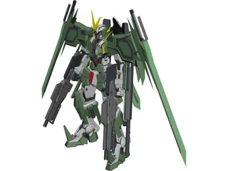Gundam Dynames Third 3D Model preview