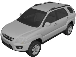 Kia Sportage (2009) 3D Model preview