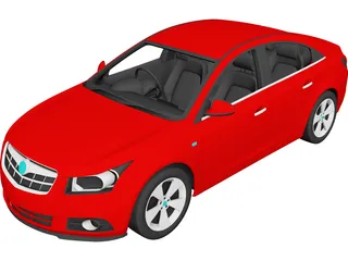 Chevrolet Cruze (2011) 3D Model preview