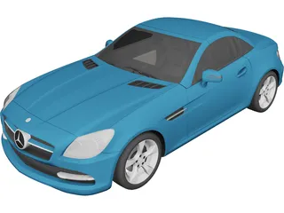 Mercedes-Benz SLK-Class R172 (2012) 3D Model preview