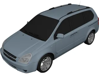 Kia Carnival Sedona 3D Model preview