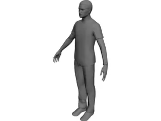 Generic Male 3D Model preview