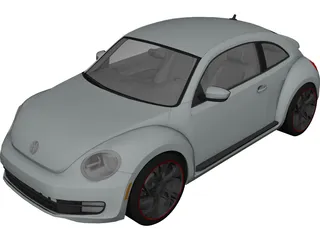 Volkswagen Beetle Turbo (2012) 3D Model preview