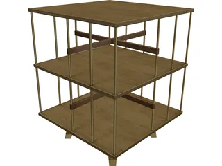 Crosby Library Table 3D Model preview