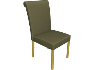 Dining Chair 3D Model preview