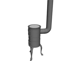 Fireplace Classic 3D Model preview