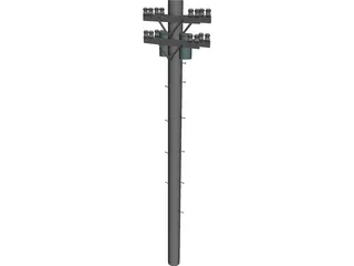 Electric Pole 3D Model preview