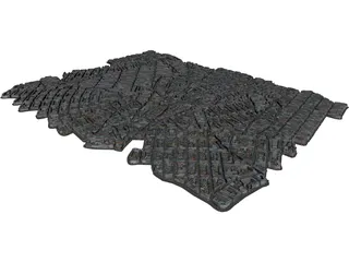 Paris City (France) 3D Model preview
