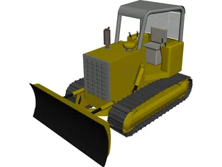 Bulldozer 3D Model preview
