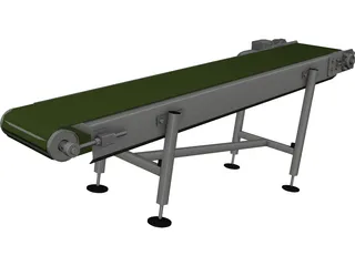 Conveyor Belt 3D Model preview