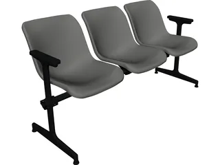 Bench 3D Model preview