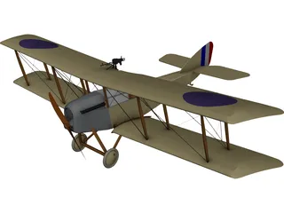 Martinsyde G.100 Elephant 3D Model preview