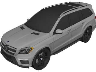 Mercedes-Benz GL 63 AMG (2012) 3D Model preview