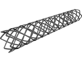 Vascular Stent 3D Model preview