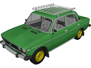 VAZ 2106 3D Model preview