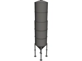 Silo 3D Model preview
