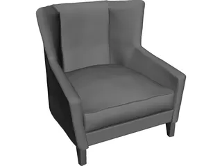 Armchair Vilem 3D Model preview