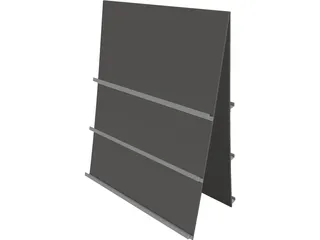 Postcard Holder 3D Model preview