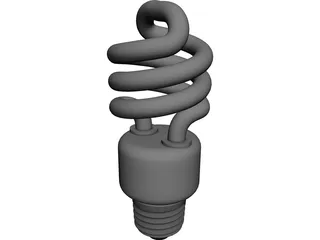 CFL Bulb 3D Model preview