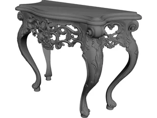 Console Mirror 3D Model preview