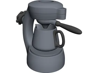 Atomic Coffee Maker 3D Model preview