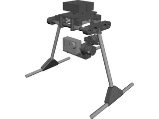 Gimbal for GoPro3 3D Model preview