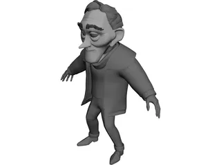Up Man 3D Model preview