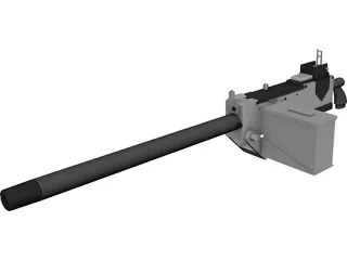 Browning M1919 3D Model preview