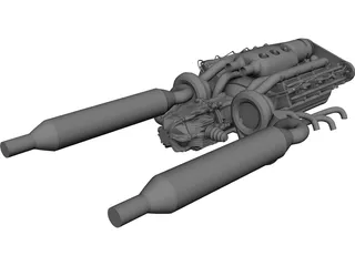 Engine 3D Model preview