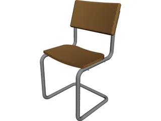 Chair Cantilever 3D Model preview
