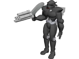 Dark Forces Power Armor 3D Model preview