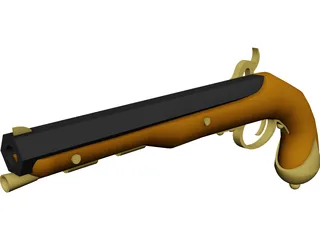 Pistol Dueling 3D Model preview