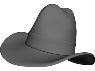 Cowboy Hat 3D Model preview