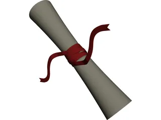 Diploma 3D Model preview