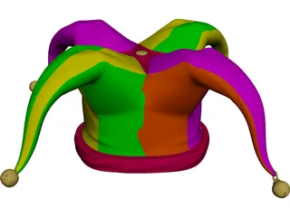 Jester Cap 3D Model preview