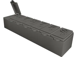 Pill Box 3D Model preview