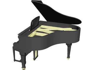 Piano 3D Model preview