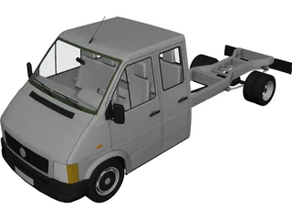 Volkswagen LT Double Cabin 3D Model preview
