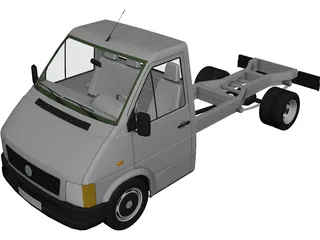Volkswagen LT Single Cabin 3D Model preview