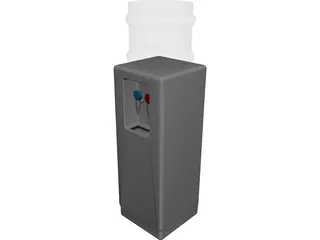 Office Water Cooler 3D Model preview