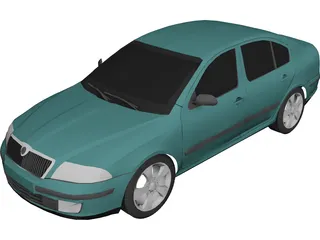 Skoda Octavia (2004) 3D Model preview