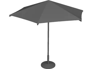 Umbrella Garden 3D Model preview