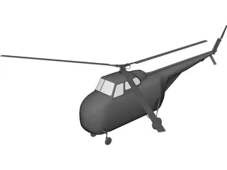 Sikorsky H-19 Chickasaw 3D Model preview