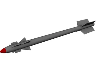 Missile AA11 Archer 3D Model preview